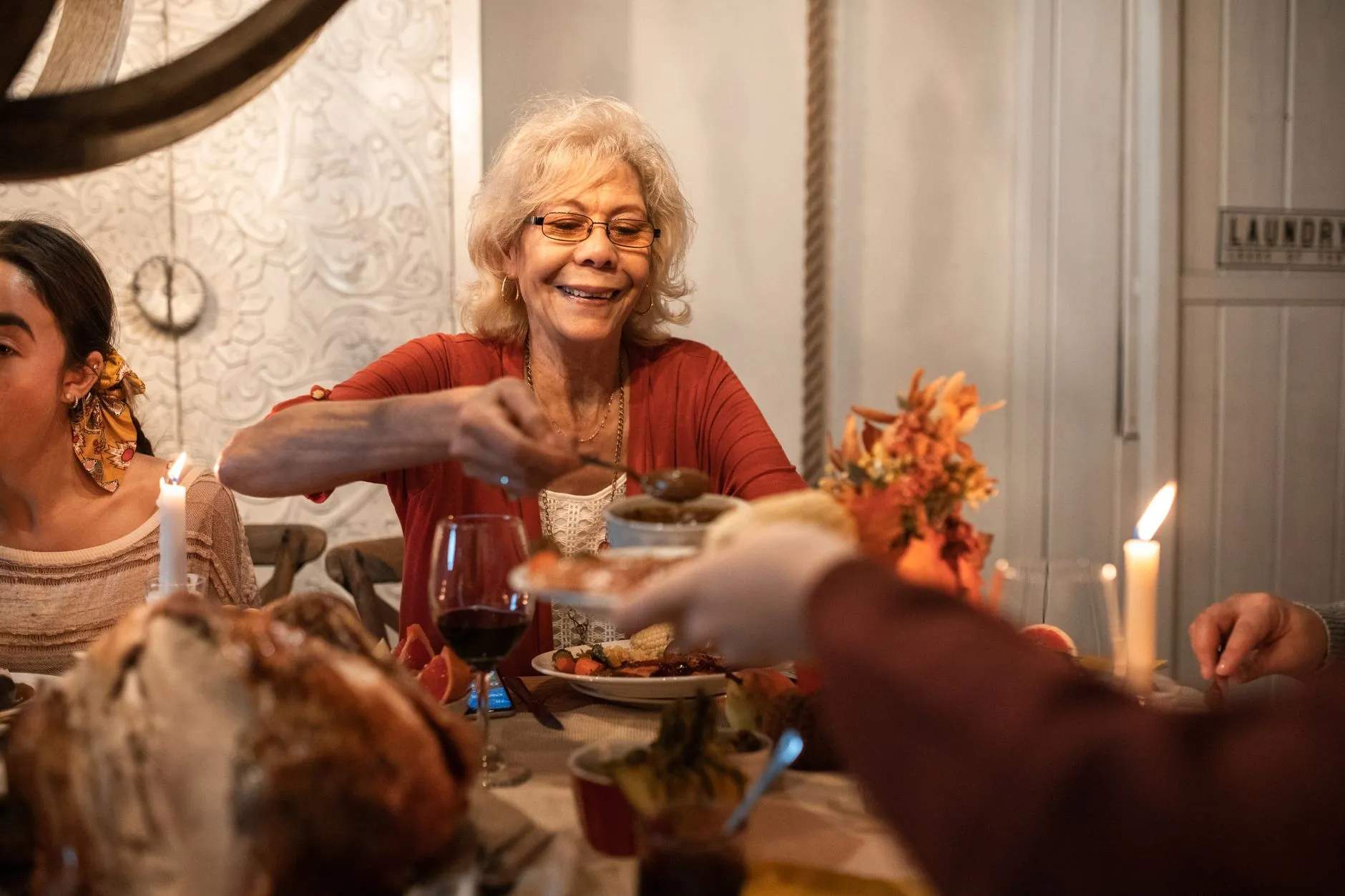 A senior enjoying a home-cooked meal with support from home care in Sterling, VA