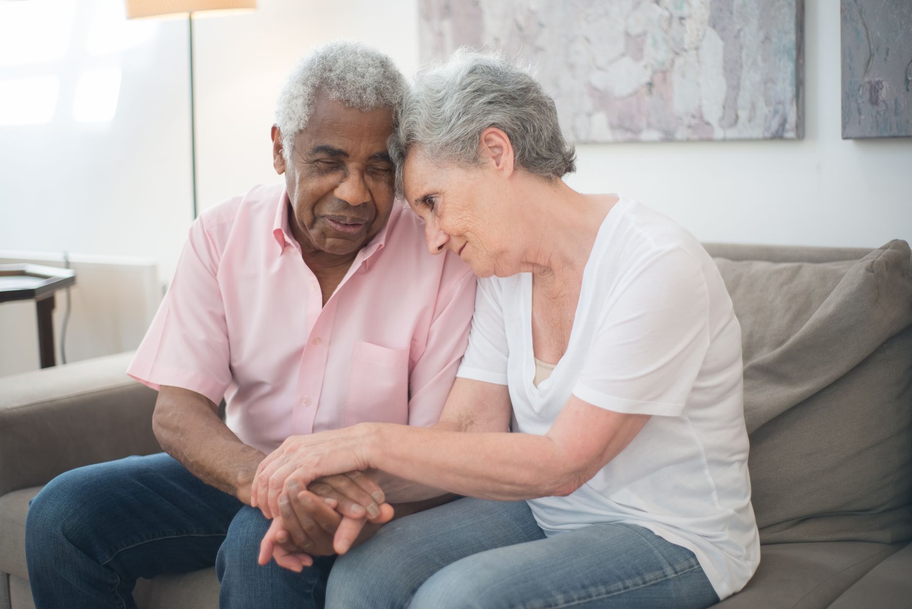 A senior feeling safe and secure at home with live-in care support in Sterling, VA