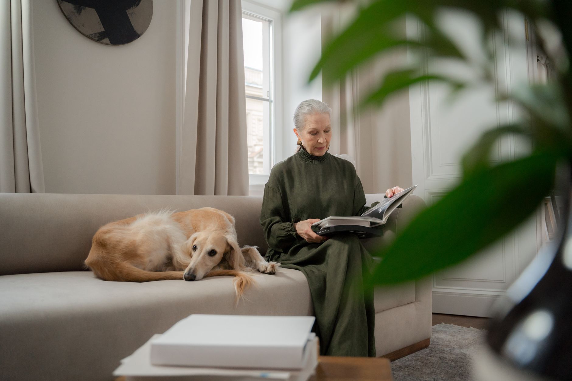A senior relaxing comfortably at home while receiving respite care in Sterling, VA